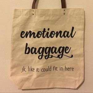 Emotional Baggage Funny Tote Bag